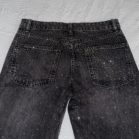 Black Rhinestone Jeans - Picture 4 of 5